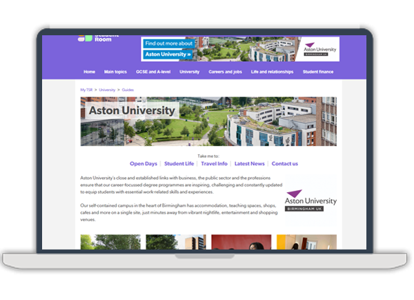 Aston University Guide for student recruitment